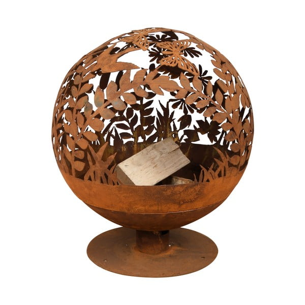 Кръгла камина, издълбана във формата на цвете - Esschert Design
