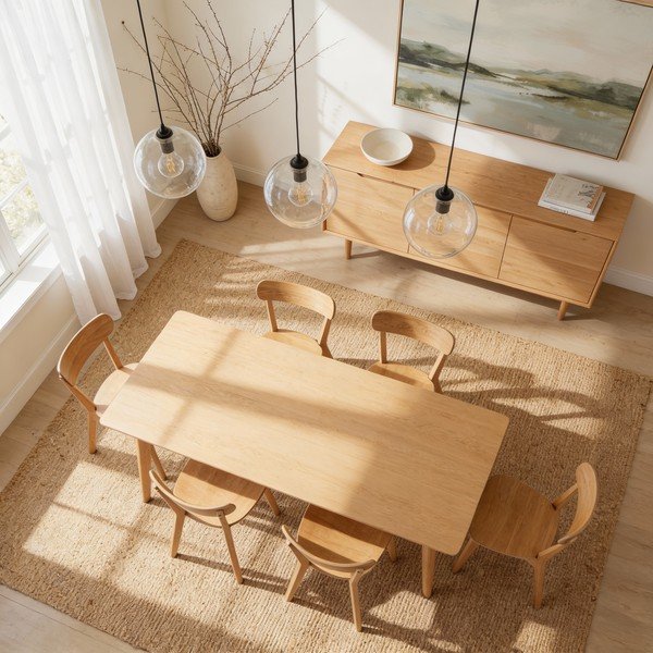 Трапезни столове в дъбов декор Roxby - Actona-image-2