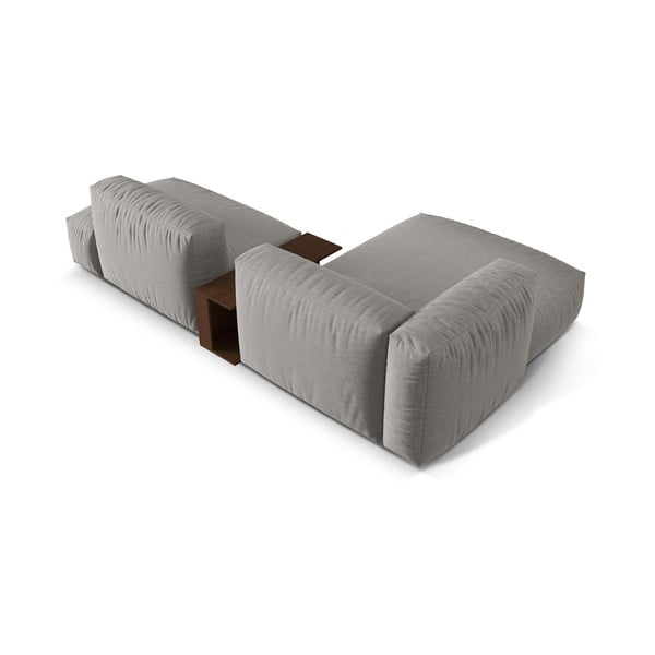 Светлосив модулен ъглов диван (ляв ъгъл) Martina – Micadoni Home-image-3