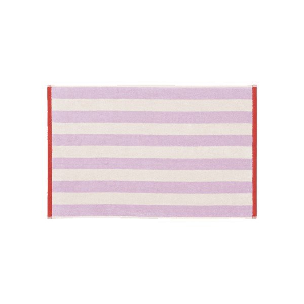 Памучна кърпа от тери в цвят лавандула/кремава 50x80 cm Gobo – noo.ma-image-2