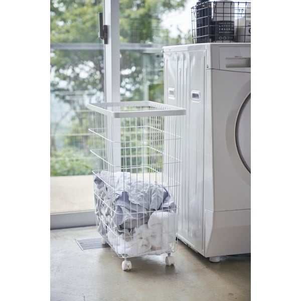 Бял метален кош за пране 55 л Tower - YAMAZAKI-image-1