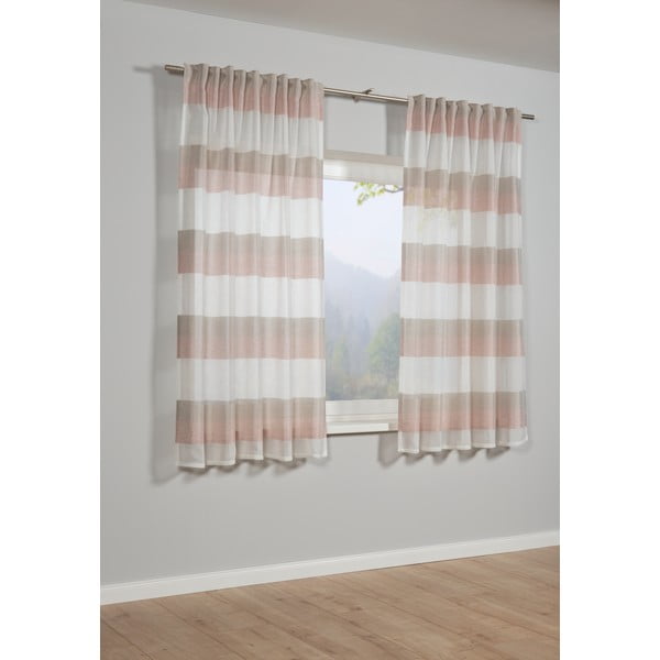 Розова завеса 175x140 cm Etamine - Gardinia-image-1