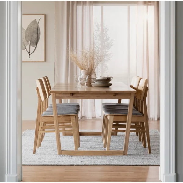 Естествена трапезна маса в дъбов декор , 215 x 96 cm Colonsay - Rowico-image-1