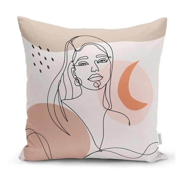 Калъфка за възглавница Рисунка на жена, 45 x 45 cm - Minimalist Cushion Covers