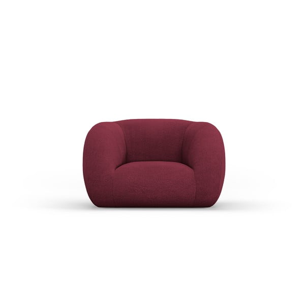 Кресло в цвят бордо, изработено от плат букле Essen - Cosmopolitan Design