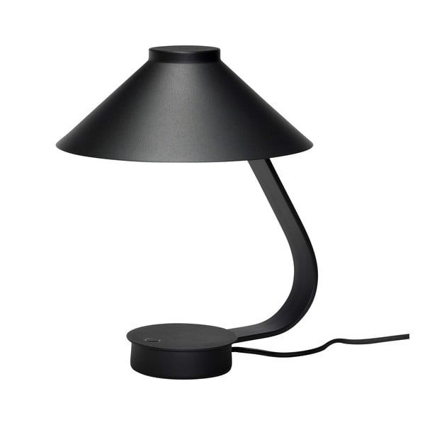 Черна LED затъмняваща се настолна лампа (височина 31 cm) Muri – Hübsch