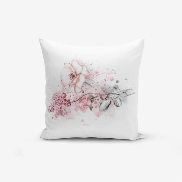 Калъфка за възглавница от памучна смес Ogea Flower Leaf, 45 x 45 cm - Minimalist Cushion Covers