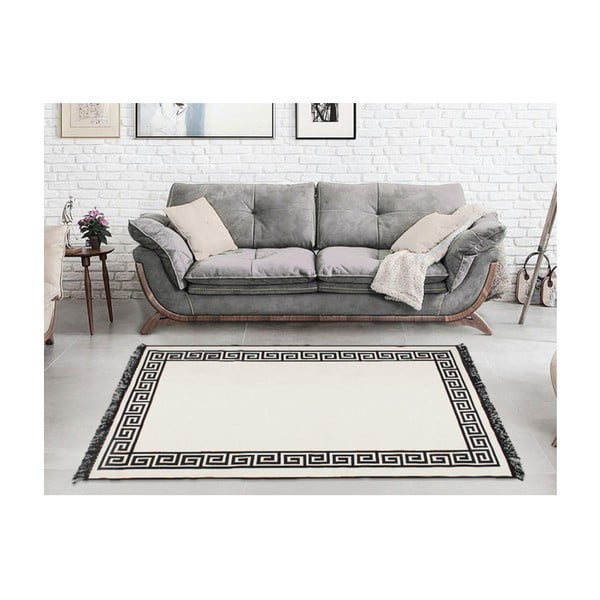 Бежов и черен двустранен килим Justed, 80 x 150 cm - Cihan Bilisim Tekstil-image-4