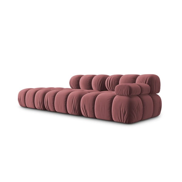 Розов кадифен диван 282 cm Bellis - Micadoni Home-image-3