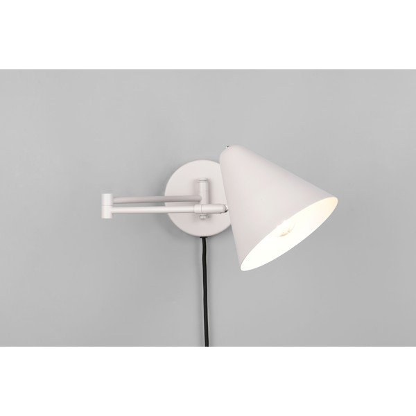 Стенна лампа с огъваща се структура за контакт в цвят слонова кост ø 15 cm Cosima – Trio-image-1