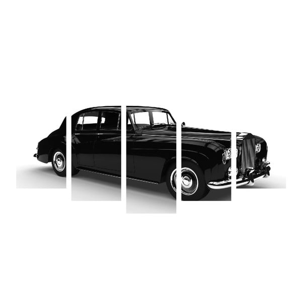 Vícedílný obraz Black&White Car