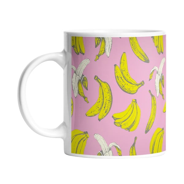 Керамична чаша Банан в розово, 330 ml - Butter Kings
