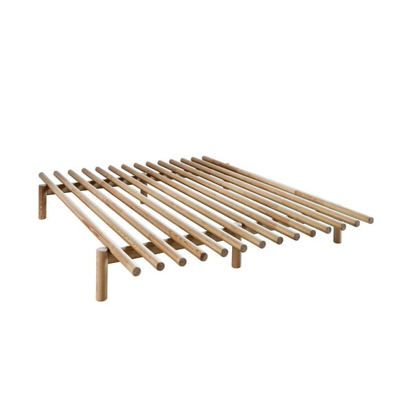 Двойно легло от борова дървесина с решетка 160x200 cm Pace - Karup Design