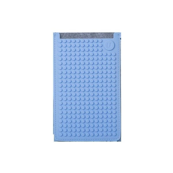 Универсален голям калъф за телефон PixelArt, сив/небесносин - Pixel bags