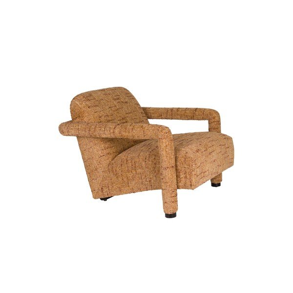 Жълто шенилово кресло Kent – Dutchbone