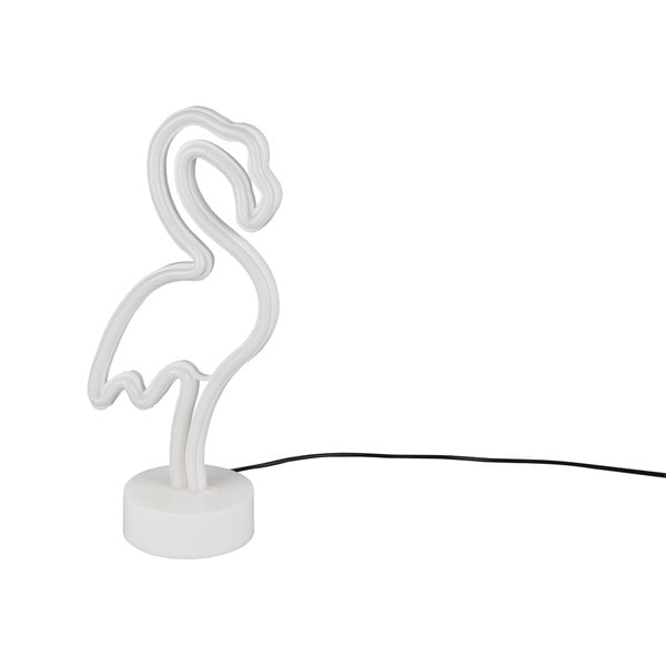 Бяла LED настолна лампа (височина 29 см) Flamingo - Trio