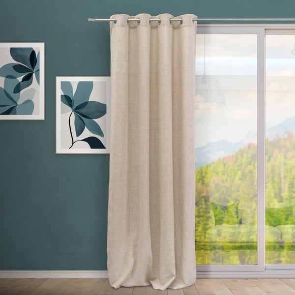 Кафяво перде 140x260 cm Cuadrille – Casa Selección-image-1