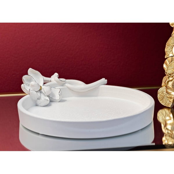 Декоративен поднос от полиресин ø 21 cm Magnolia – Mauro Ferretti-image-1