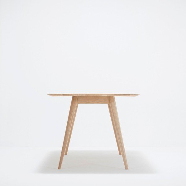 Трапезна маса от масивна дъбова дървесина , 200 x 90 cm Stafa - Gazzda-image-2