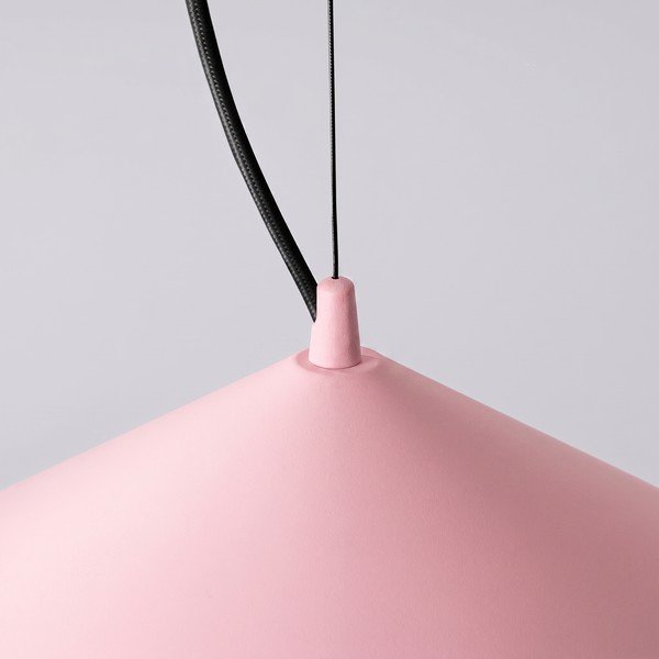 Розово метално LED висящо осветително тяло ø 50 cm FINT – Thoro-image-3