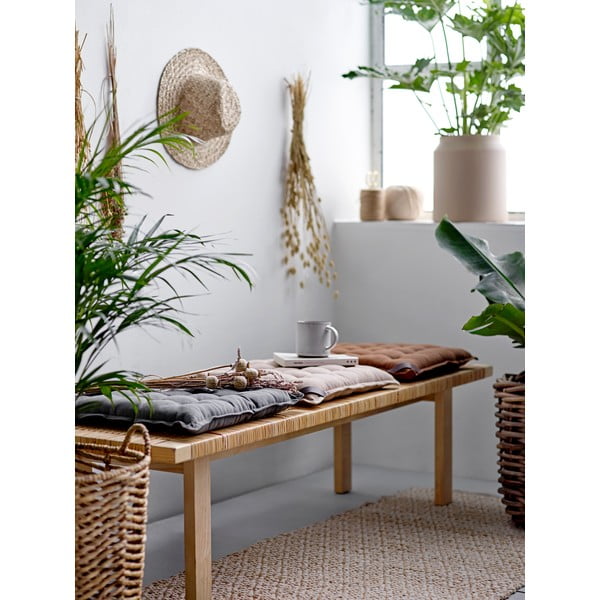 Светлозелена памучна възглавница за сядане , 40 x 40 cm Match - Södahl-image-4