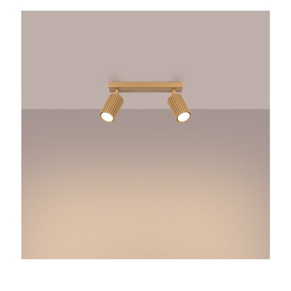 Прожектор в златист цвят 6,5x30 cm Gleam – Sollux-image-3