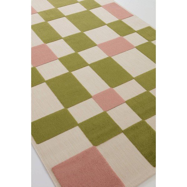 Зелена/розова пътека за открито и закрито 80x150 cm Valma – Jotex-image-4