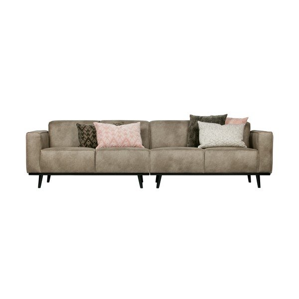 Сив диван от изкуствена кожа , 280 см Statement - BePureHome-image-3