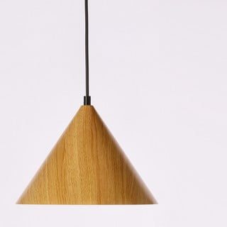 Кафява висяща лампа със стъклен абажур ø 25 cm Dunca - Candellux Lighting