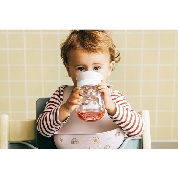 Бежова пластмасова детска чаша 300 ml Sunshine & Rainbow – Mepal-image-1