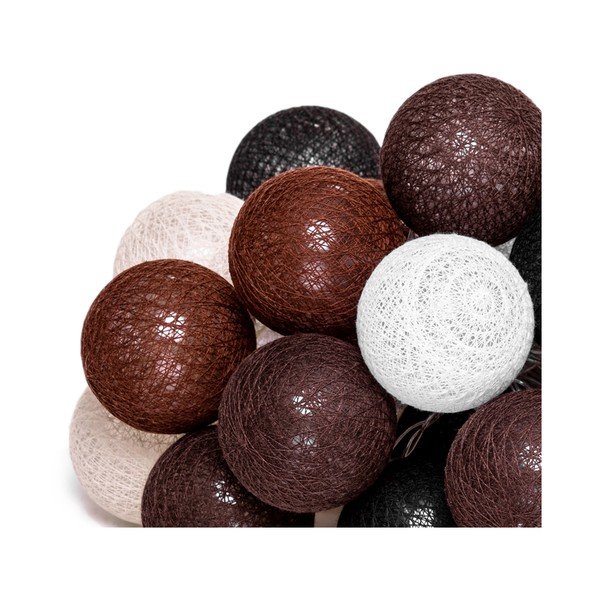 Кафява светлинна верига с LED крушки , 30 лампички - LUKKA-image-3