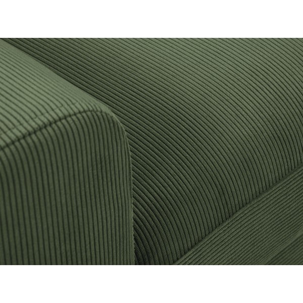 Зелен ъглов велурен разтегателен диван , десен ъгъл Jazz - Kooko Home-image-1