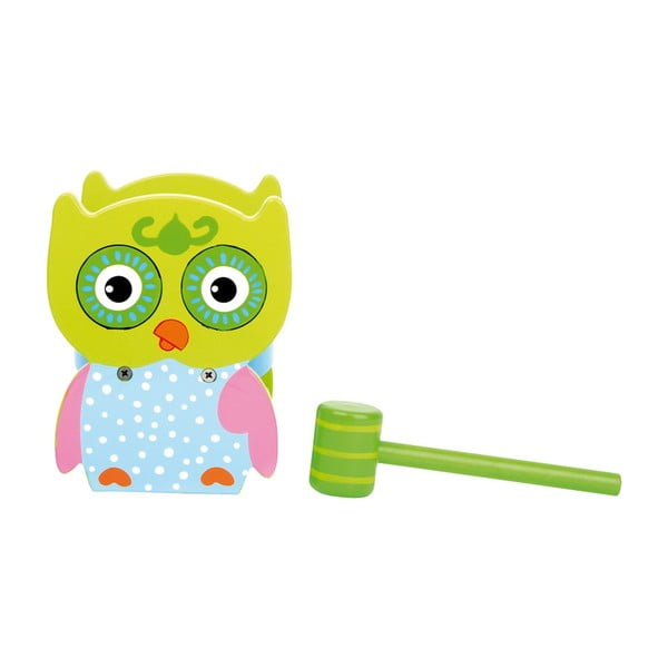 Детска дървена игра с чукче Hammer Bench Owl - Legler