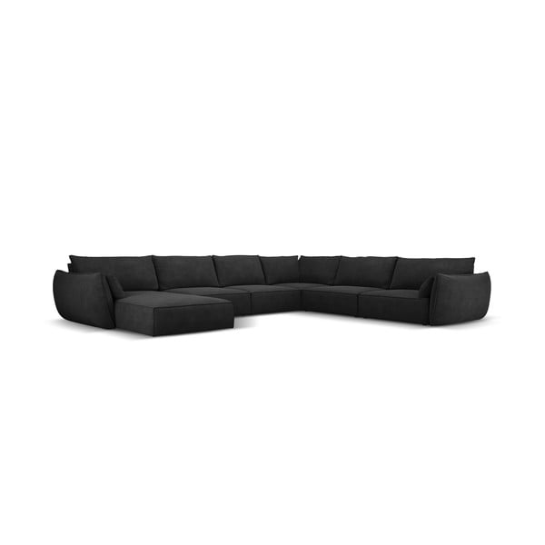 Тъмносив ъглов диван (десен ъгъл) Vanda - Mazzini Sofas-image-2