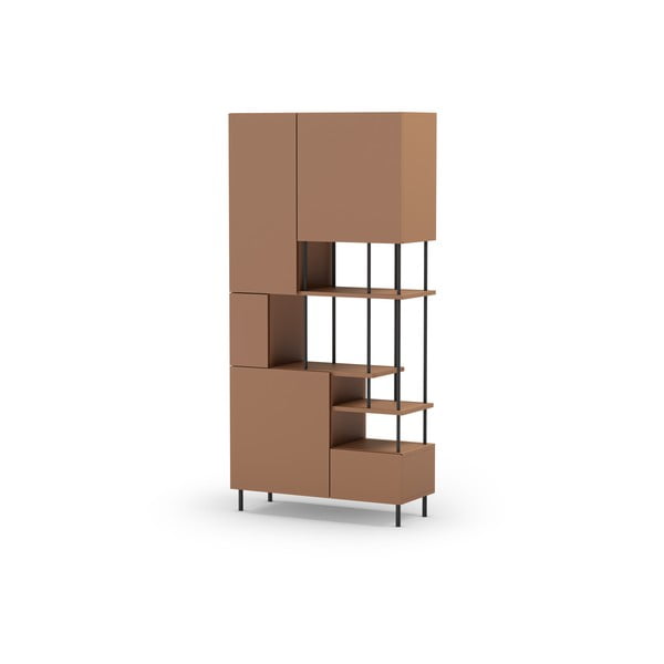 Библиотека в тухлен цвят 84x175 cm Perla – Marckeric-image-2