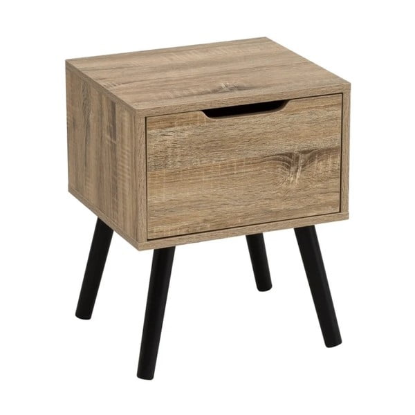 Noční stolek s dřevěnými nohami Unimasa Natural