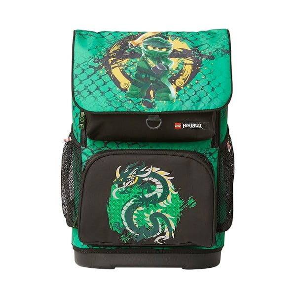 Зелена ученическа чанта Ninjago Green Optimo - LEGO®