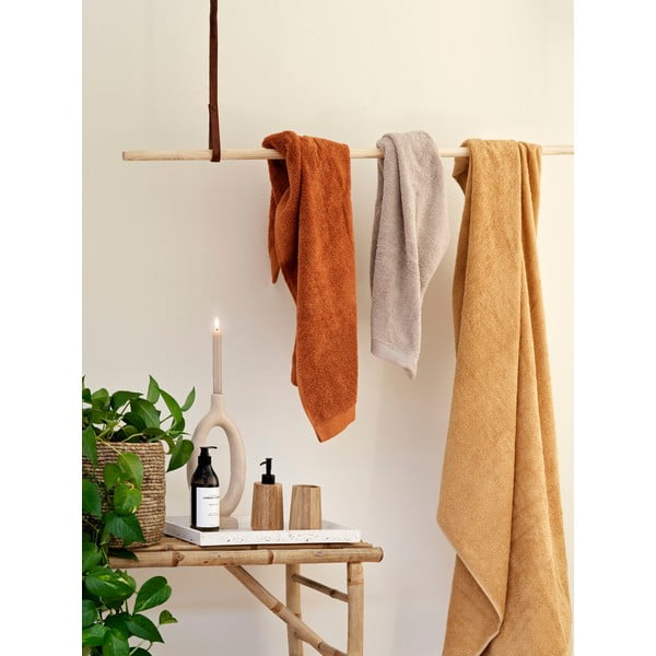 Оранжева кърпа от органичен памук 140x70 cm Original Organic - Bahne & CO-image-1