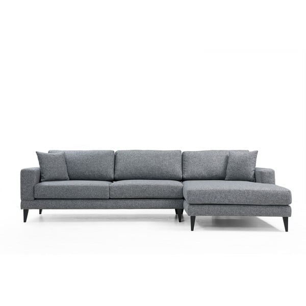 Сив ъглов разтегателен диван (десен ъгъл) Nordic - Balcab Home