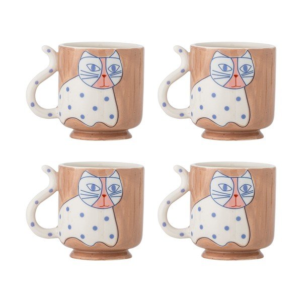 Светлокафяви чаши в комплект 4 бр. Missy – Bloomingville