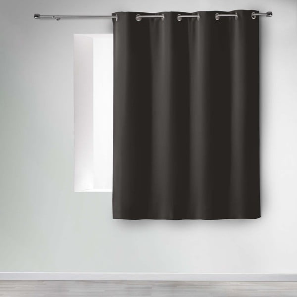 Черна затъмняваща завеса 135x180 cm Occult – douceur d'intérieur