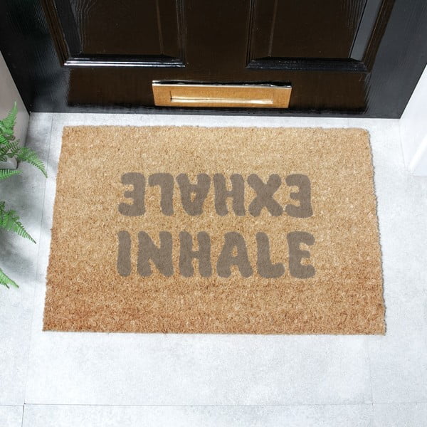 Изтривалка от кокосови влакна 60x90 cm Inhale Exhale – Artsy Doormats-image-2