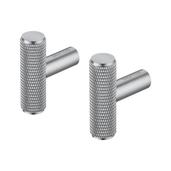 Стенни метални куки в комплект от 2 бр. в матово сребрист цвят Rof – Blomus