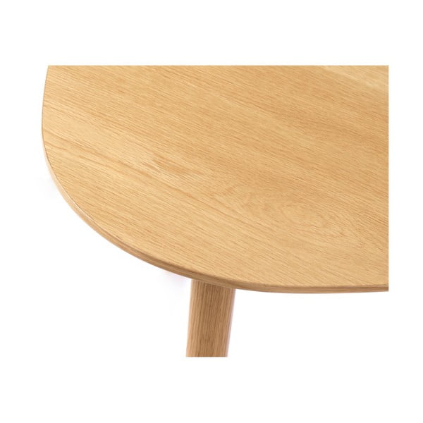 Масички за кафе в комплект от 2 бр. от декор от дъб  в естествен цвят 70x100 cm Adda – Unique Furniture-image-4