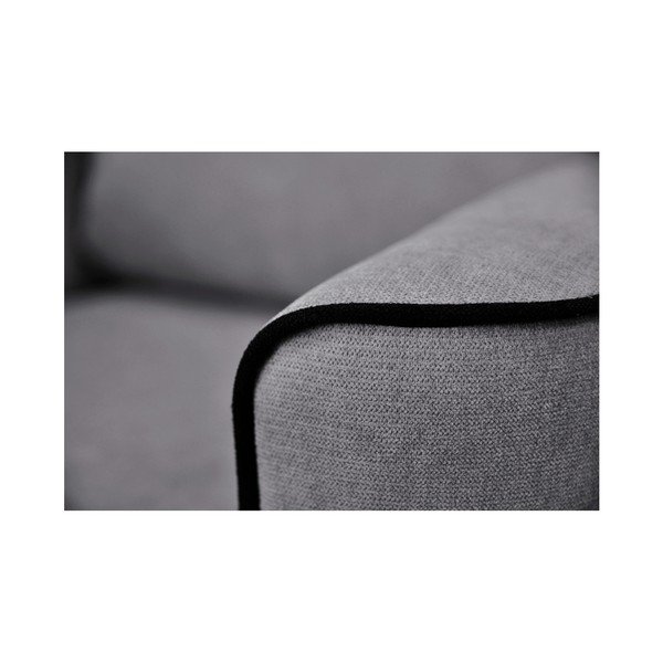 Šedé křeslo s černými nohami Mazzini Sofas Wasp-image-4