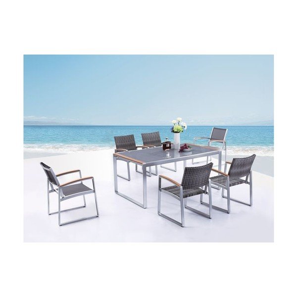 Сиво градинско кресло Ava – Garden Pleasure-image-4