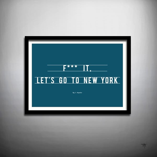 Plakát Let's Go to New York