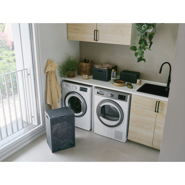 Тъмносив кош за пране от рециклирана пластмаса 60 l Kaya – Curver-image-2