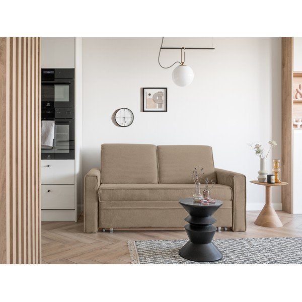 Бежов разтегателен диван 168 cm Lucky Lucy - Miuform-image-1