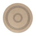 Черно-бежов кръгъл външен килим ø 120 cm Comilla – Ayyildiz Carpets
